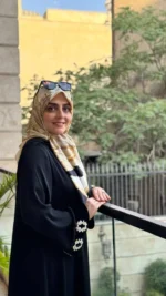 روسری ابریشم ژاکارد زنجیری سفید مشکی - تصویر 2