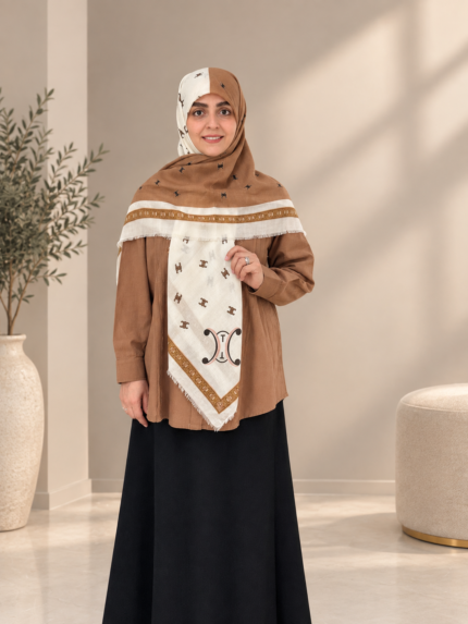 روسری سیا اسکارف طرح سلین