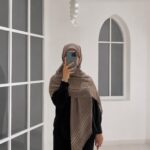 روسری نخی حاشیه لمه