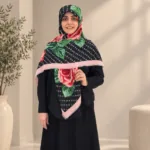 روسری سیا اسکارف گل رز