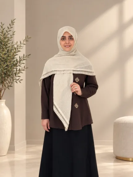 روسری نخ وال سنگشور دور دانتل کرم