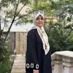 روسری ابریشم ژاکارد کرم طرح گل
