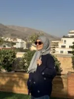 روسری گوچی دو رو طوسی روشن - تصویر 2