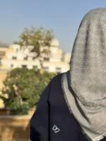 روسری گوچی دو رو طوسی روشن - تصویر 4
