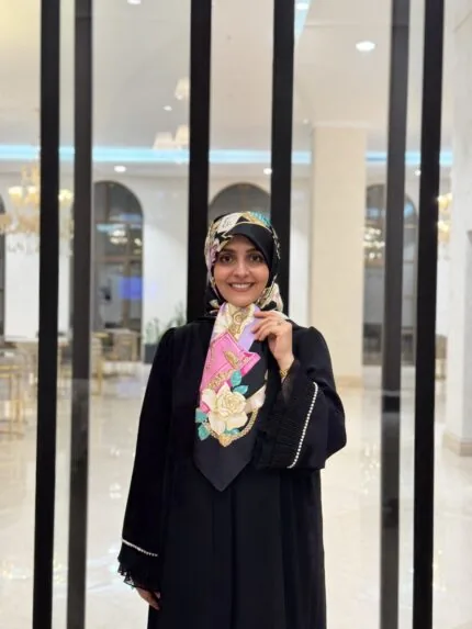 روسری پاپیونی مشکی رنگی