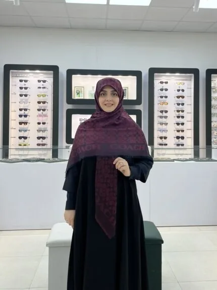 روسری نخ کشمیر وارداتی طرح کوچ چری