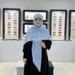 روسری نخ کشمیر وارداتی طرح کوچ آبی آسمانی