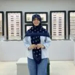 روسری سیا اسکارف طرح پاپیون